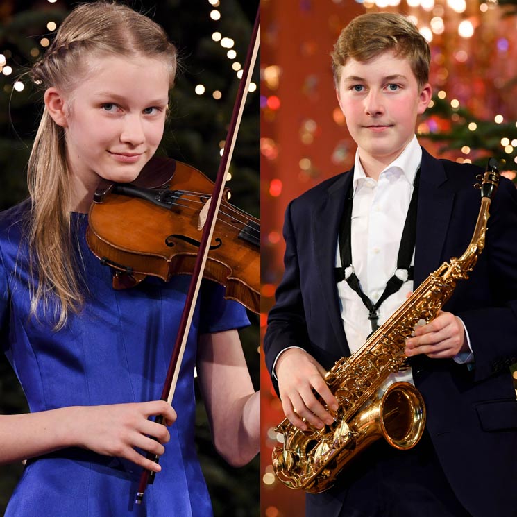 ¡Dos príncipes músicos! Emmanuel y Éléonore de Bélgica muestran su talento en el concierto de Navidad