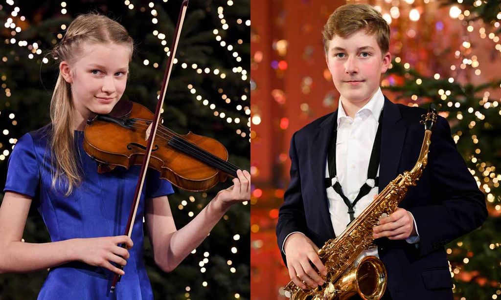 ¡Dos príncipes músicos! Emmanuel y Éléonore de Bélgica muestran su talento en el concierto de Navidad