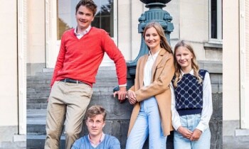 Muy cambiados y conjuntados: Elisabeth de Bélgica se despide de sus hermanos antes de irse a la universidad