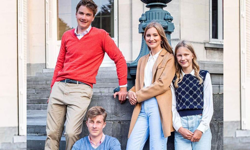 Muy cambiados y conjuntados: Elisabeth de Bélgica se despide de sus hermanos antes de irse a la universidad
