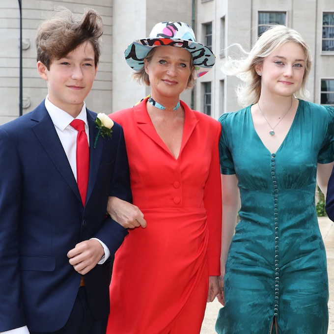 Los hijos de la princesa Delphine, por primera vez en una cita familiar: la boda de María Laura de Bélgica