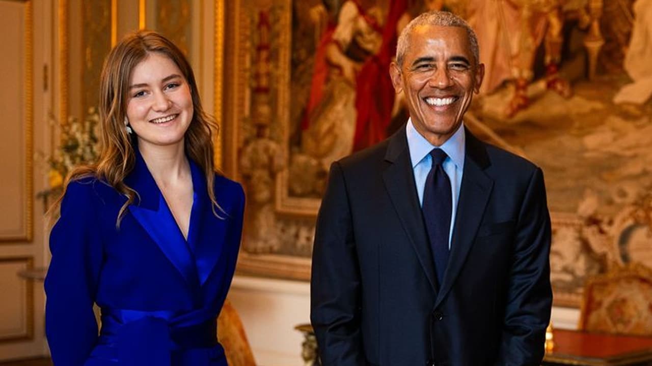 Elisabeth de Bélgica y Barack Obama