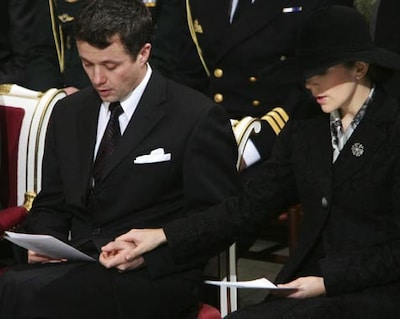 Federico y Mary de Dinamarca, en una misa funeral por las víctimas del maremoto