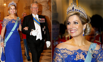 Máxima de Holanda vuelve a vestirse como toda una reina y repite el vestido de su coronación en Christianborg