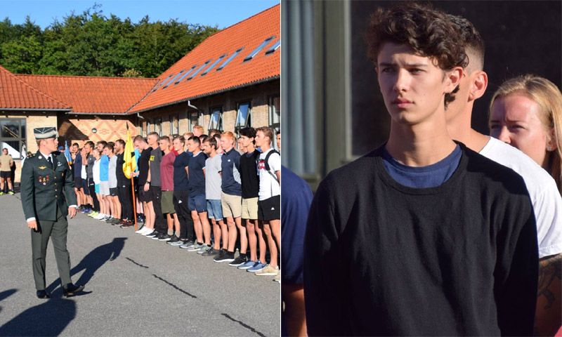 El primer día de un cadete llamado Nicolás de Dinamarca