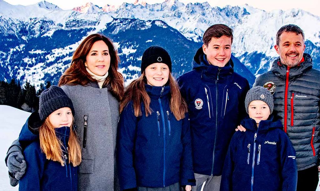 Cama elástica y fútbol: así pasan el confinamiento los hijos de Federico y Mary de Dinamarca