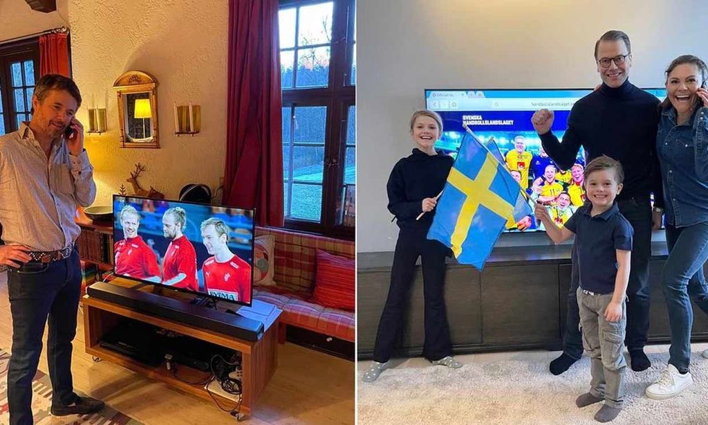 !Que gane el mejor! El divertido momento de Federico de Dinamarca y Victoria de Suecia en la final del Mundial de balonmano