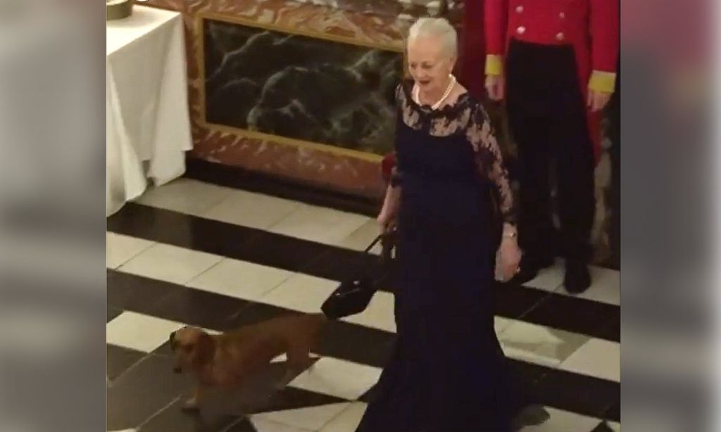 ¡Lo nunca visto! El perro de Margarita de Dinamarca, inesperado protagonista en una cena de gala en palacio