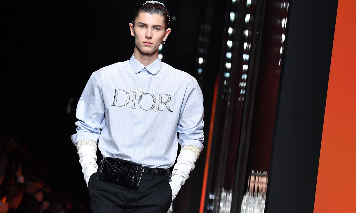Nicolás de Dinamarca en la pasarela de Dior