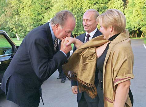 El Rey visita Moscú invitado personalmente por Putin