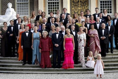 Los Príncipes de Asturias y los Duques de Palma asisten a la fiesta por el 40º cumpleaños de Guillermo de Holanda