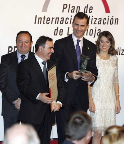 Los Príncipes de Asturias presiden en Logroño los Premios Internacionalización