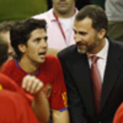 Don Felipe celebra la victoria de la 'Armada española' en la Copa Davis