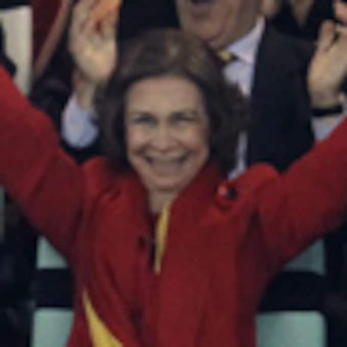 La reina Sofía, vestida de rojigualda, vibra con la Selección Española: 'Ha sido maravilloso'