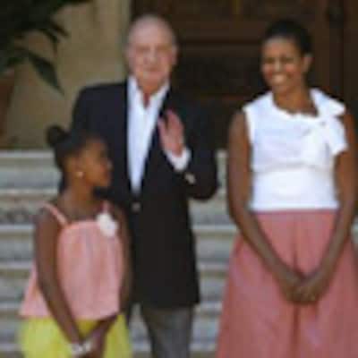 Michelle Obama y su hija Sasha regresan a Estados Unidos tras almorzar con los Reyes y la Princesa de Asturias en el Palacio de Marivent