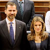 Los Príncipes de Asturias conmemoran en el Congreso el 25º aniversario de la jura de la Constitución de don Felipe