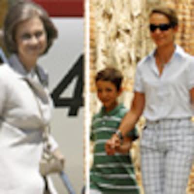 La reina Sofía y la infanta Elena, junto a sus dos hijos, ya se encuentran disfrutando de sus vacaciones en Mallorca