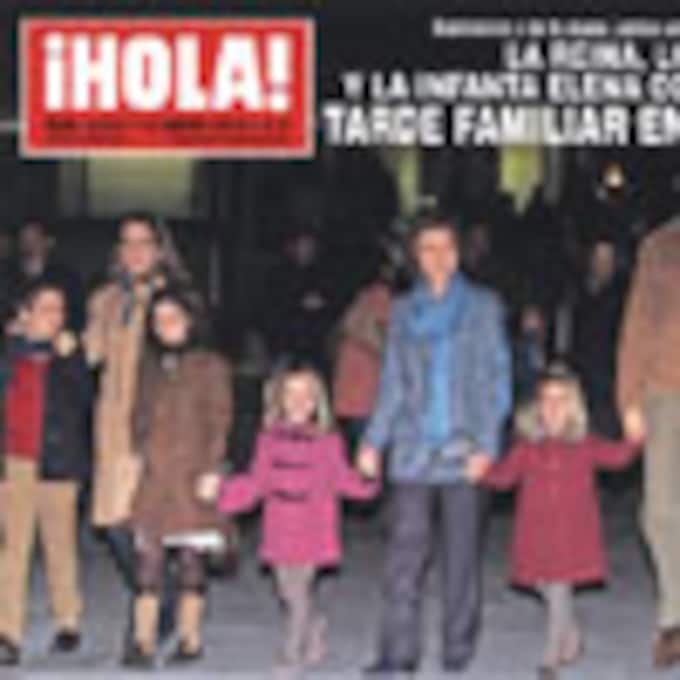 En ¡HOLA!: La reina, los príncipes y la infanta Elena con sus hijos, tarde familiar en el circo