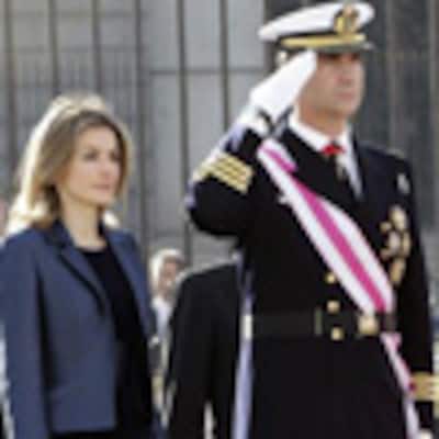 Los Reyes y los príncipes de Asturias presiden la tradicional Pascua Militar en el Palacio Real