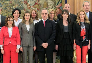La princesa de Asturias abre a la familia, la mujer y los discapacitados las puertas de la Zarzuela