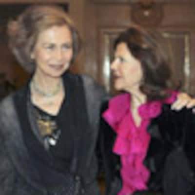 Doña Sofía y Silvia de Suecia, cena de reinas en el palacio de la Zarzuela