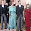 Los Reyes, acompañados por los Príncipes, presiden una recepción al Cuerpo Diplomático más austera y breve