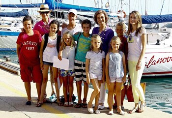 La princesa Letizia y sus hijas ya están en Mallorca