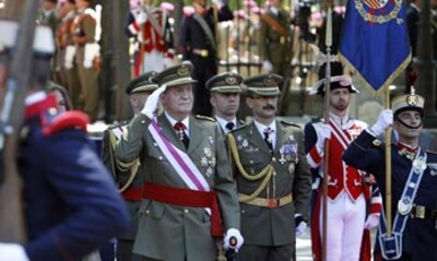 Almuerzo homenaje de la cúpula militar al rey Juan Carlos