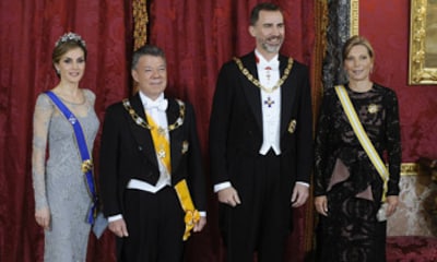Cena de gala en el Palacio Real en honor al Presidente de Colombia