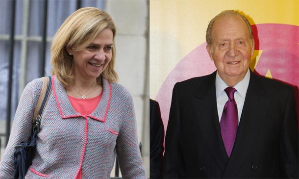 La reunión de la infanta Cristina y el rey Juan Carlos en Barcelona