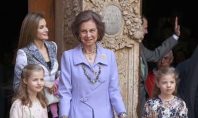 Doña Sofía aguarda en Mallorca la llegada de los Reyes y sus hijas
