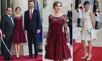 Cena de gala en el Palacio del Elíseo en honor a don Felipe y doña Letizia