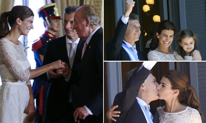 El rey Juan Carlos asiste a la toma de posesión de Mauricio Macri, Presidente de Argentina