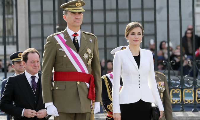 Don Felipe y doña Letizia presiden la tradicional Pascua Militar