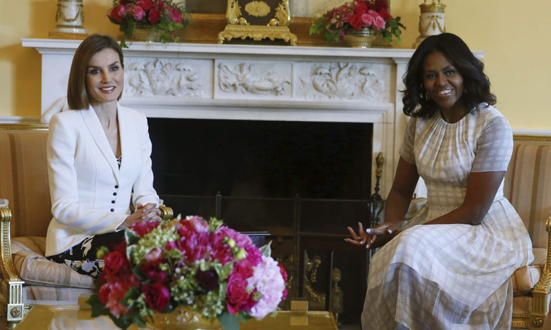 Michelle Obama visitará España a fin de mes y se reunirá con la reina Letizia