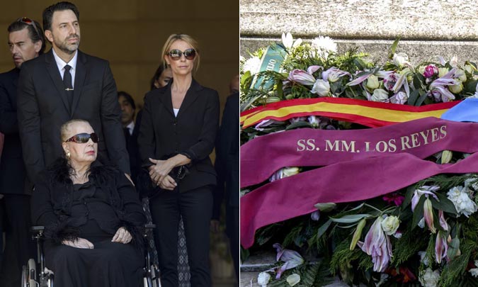 Familiares y amigos dan el último adiós a Leandro de Borbón