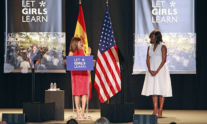 La reina Letizia y Michelle Obama unen fuerzas en pos de una educación universal