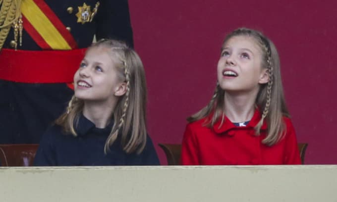 El desfile desde los ojos de la princesa Leonor y la infanta Sofía