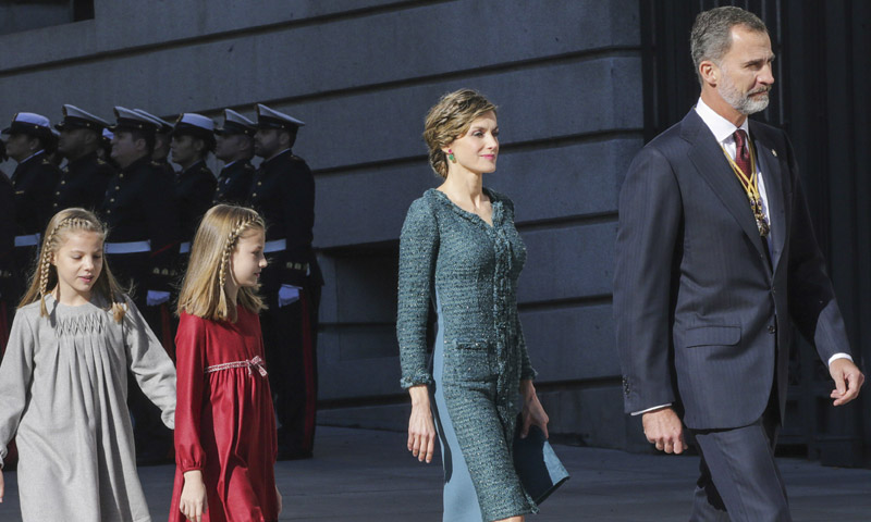 EN VÍDEO: Todos los detalles de la llegada de la Familia Real al Congreso