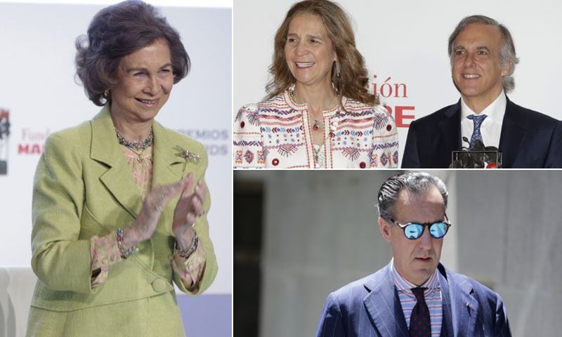 La infanta Elena y Jaime de Marichalar coinciden en los premios Mapfre entregados por la reina Sofía