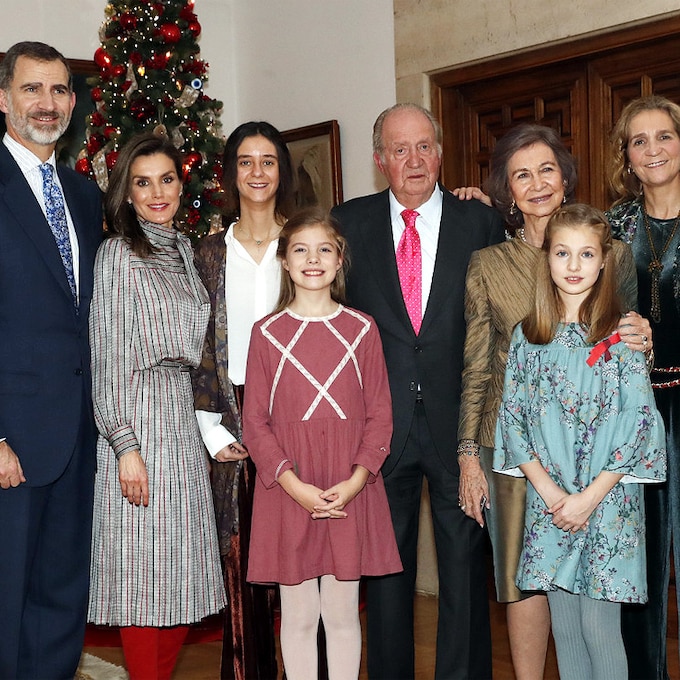 La fotografía familiar que ilustra el 80 cumpleaños del rey Juan Carlos
