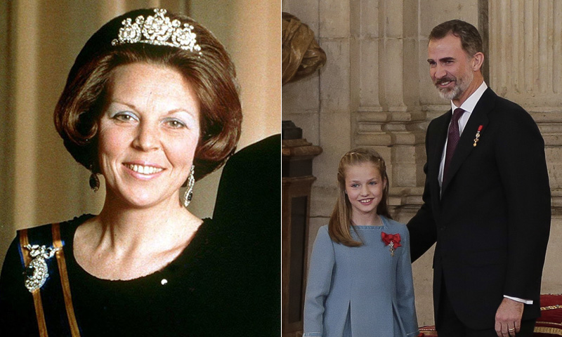 Cuando el 'caballero' es una mujer... De Beatriz de Holanda a la princesa de Asturias