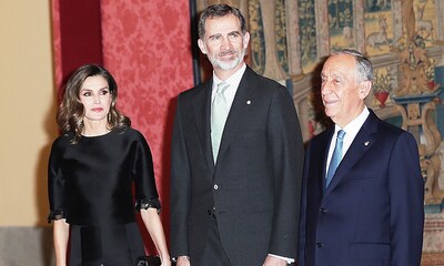 El presidente portugués Marcelo Rebelo de Sousa corresponde a los Reyes con una recepción en El Pardo