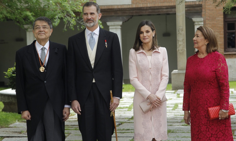 Los Reyes con Sergio Ramírez, Premio Cervantes, y su mujer