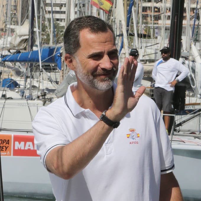 Don Felipe ya tiene listo el nuevo velero con el que competirá en las regatas