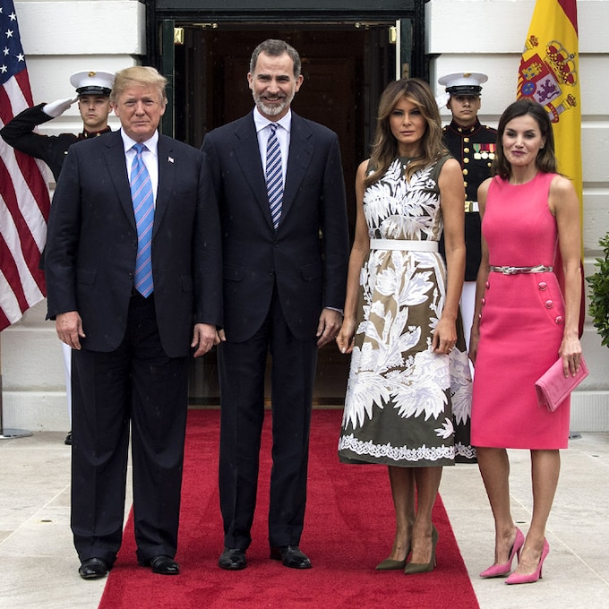 Así ha sido el esperado encuentro de los Reyes con Donald y Melania Trump en la Casa Blanca
