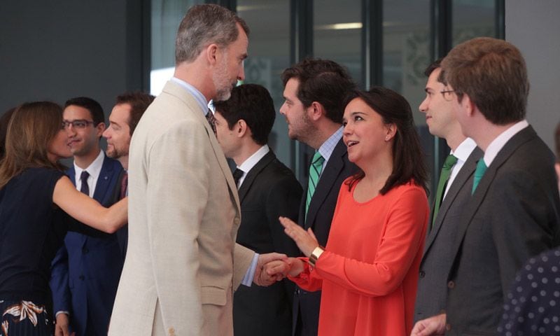 Los Reyes inauguran su agenda de dos días en Girona
