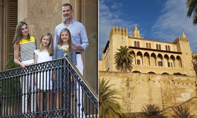 Los Reyes y sus hijas cambian Marivent por La Almudaina para su posado estival