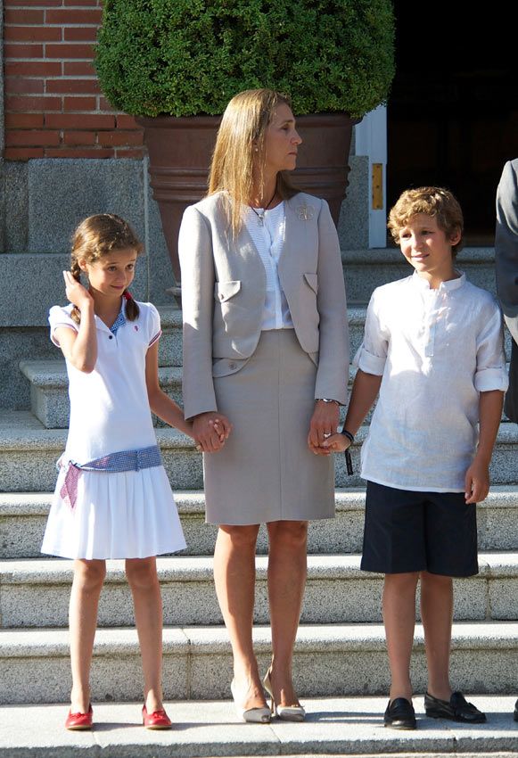 La infanta Elena y sus hijos