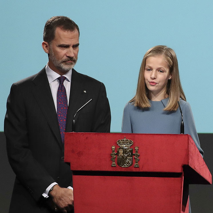 Así ha sido el debut público de la princesa de Asturias el día de su 13º cumpleaños